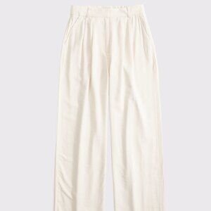 NWT Abercrombie & Fitch Curve Love Sloane Wide Leg Pants 25 / 0 Short